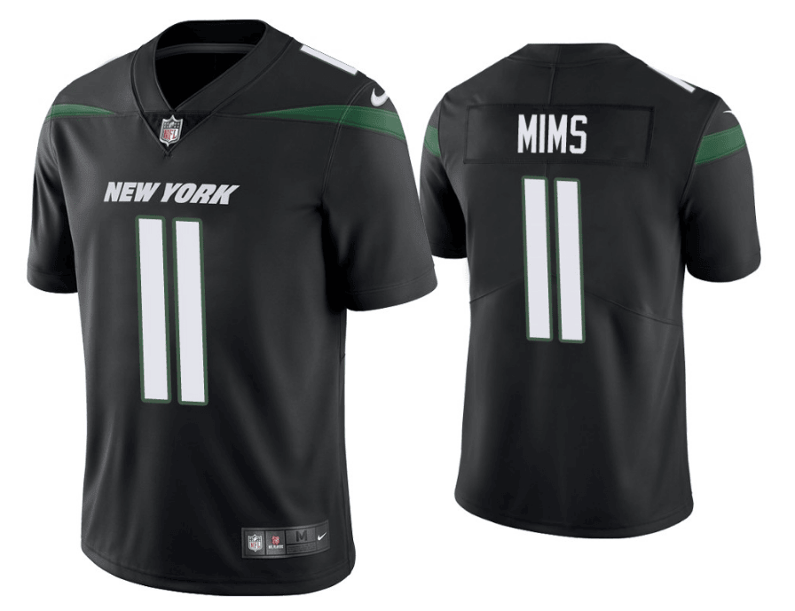 Denzel Mims New York Jets black Vapor jersey