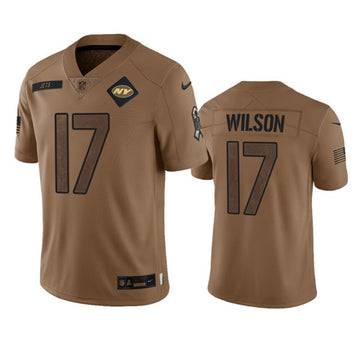 Garrett Wilson New York Jets brown Salute To Service jersey