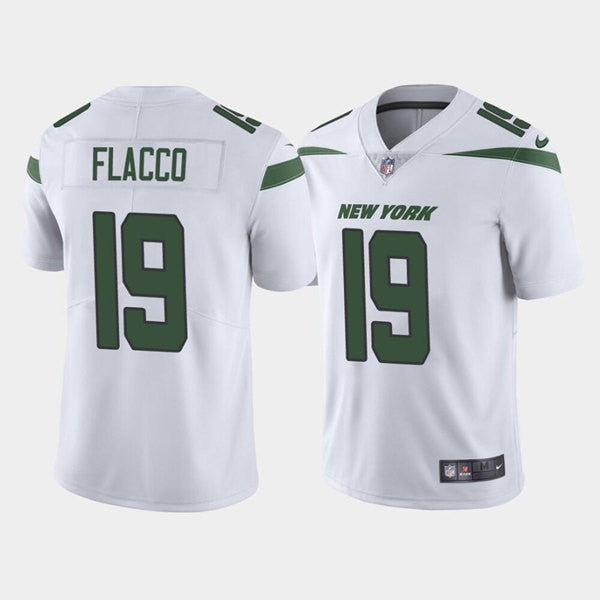 Joe Flacco New York Jets white Vapor jersey