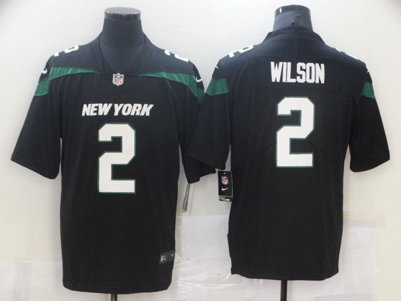 Zach Wilson New York Jets black Vapor jersey
