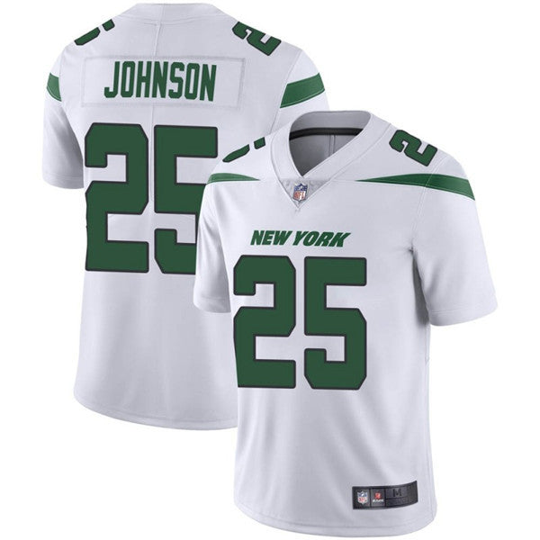 Ty Johnson New York Jets white Vapor jersey