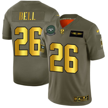 Le'Veon Bell New York Jets olive Salute To Service jersey