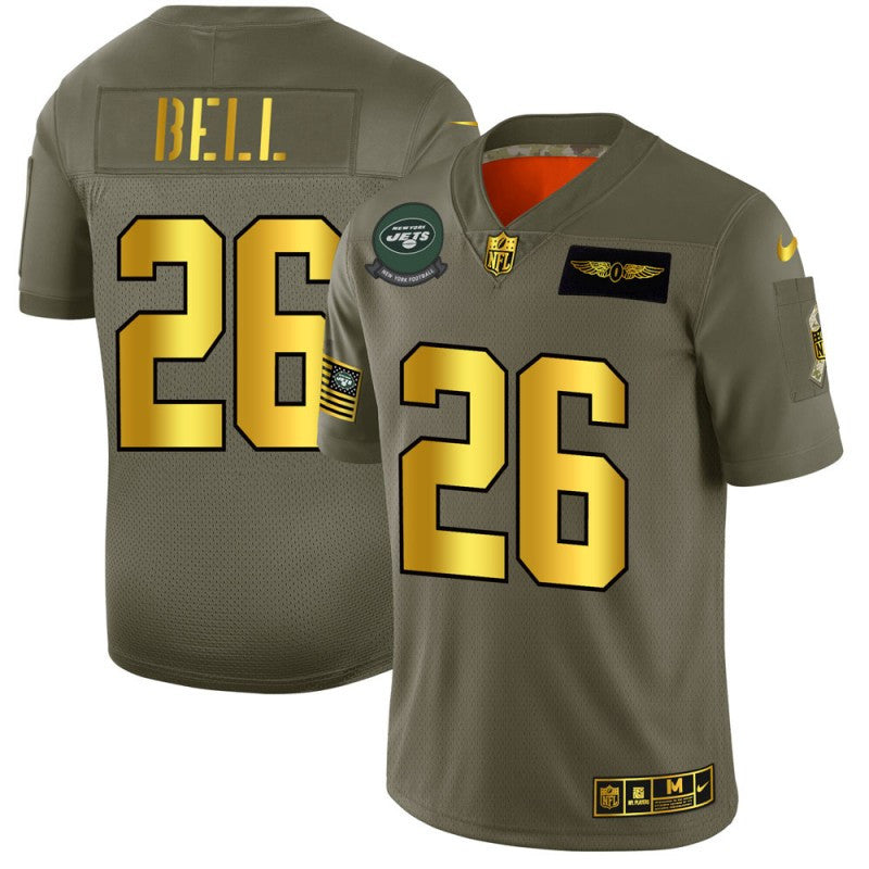 Le'Veon Bell New York Jets olive Salute To Service jersey