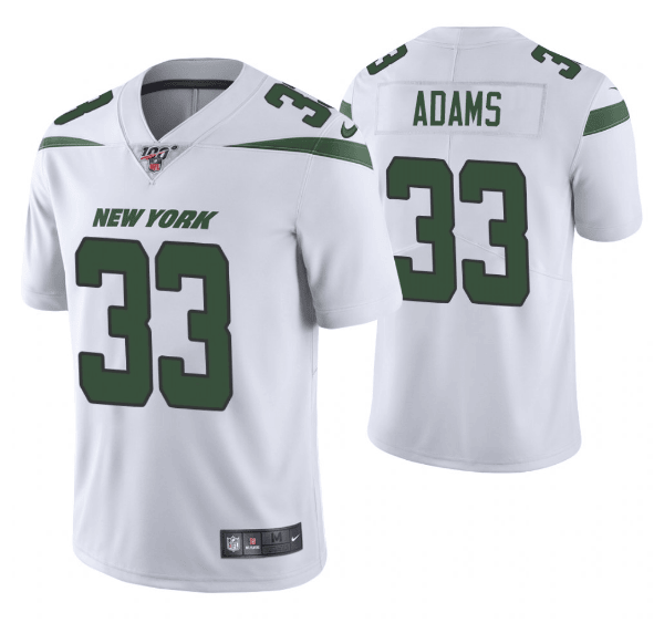 Jamal Adams New York Jets white Vapor jersey