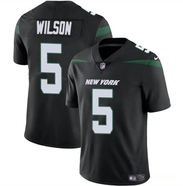 Garrett Wilson New York Jets black Vapor jersey