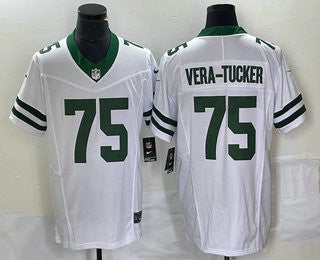 Alijah Vera Tucker New York Jets white FUSE jersey