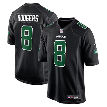 Aaron Rodgers New York Jets black jersey