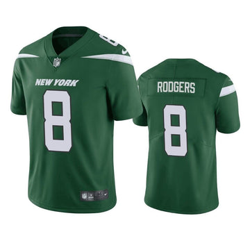 Aaron Rodgers New York Jets green Vapor jersey
