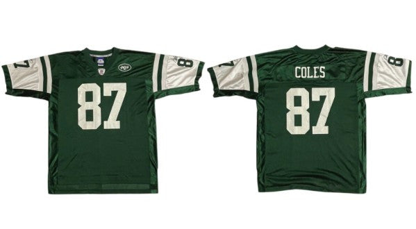 Laveranues Coles New York Jets green jersey
