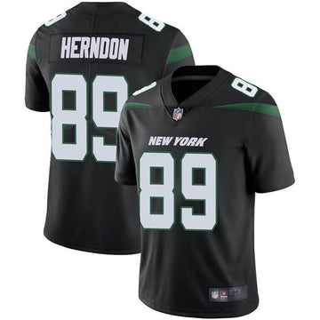 Chris Herndon New York Jets black Vapor jersey