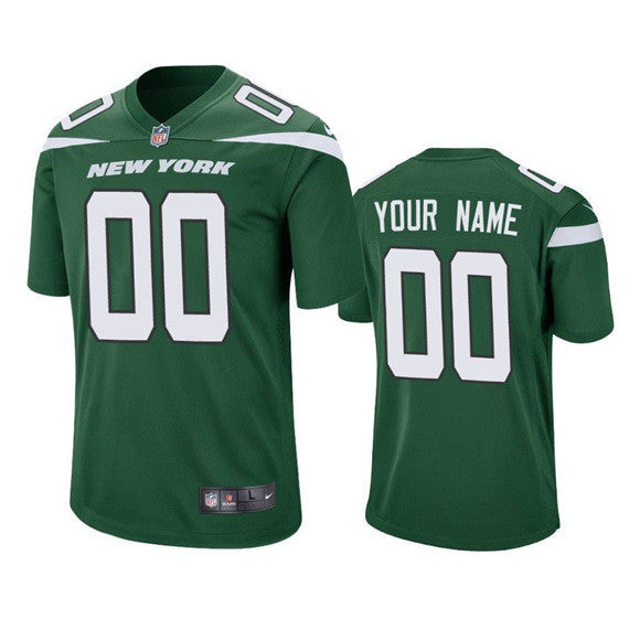Custom New York Jets green Vapor jersey