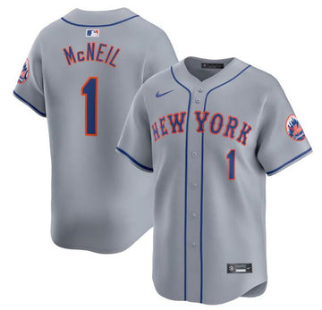 Jeff McNeil New York Mets gray Limited jersey