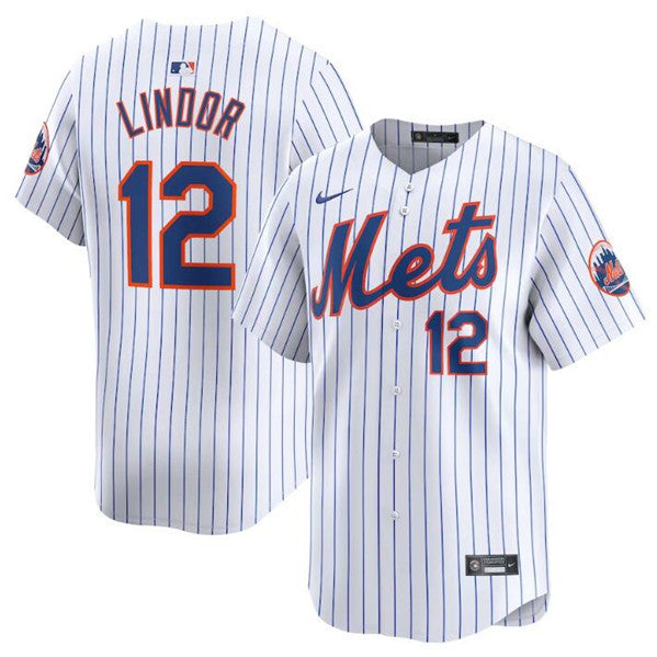 Francisco Lindor New York Mets white Limited jersey