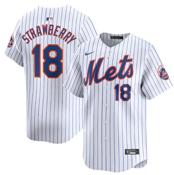 Darryl Strawberry New York Mets white Limited jersey