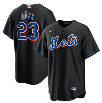 Javier Báez New York Mets black jersey