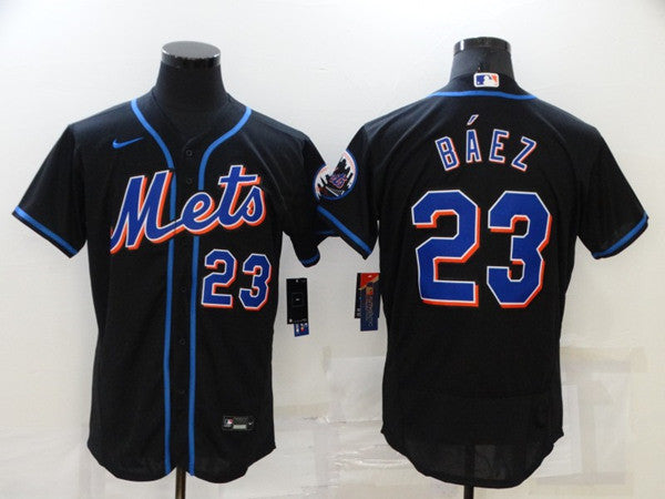 Javier Báez New York Mets black jersey