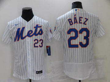Javier Báez New York Mets white jersey