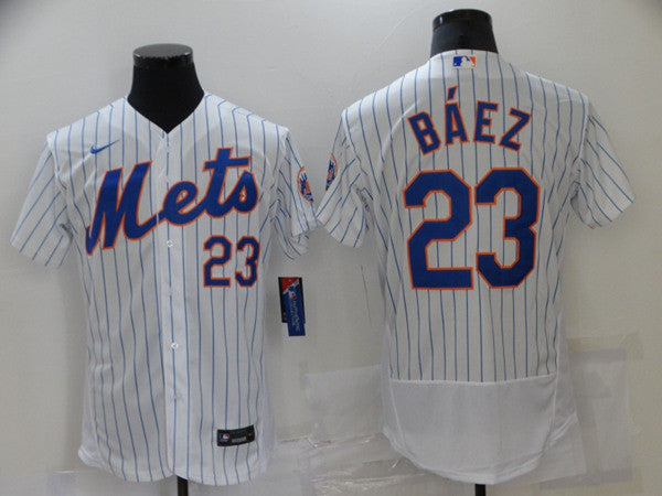Javier Báez New York Mets white jersey