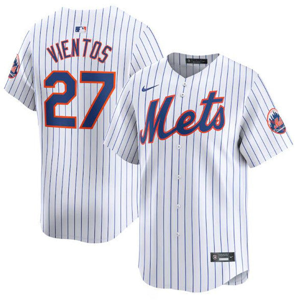 Mark Vientos New York Mets white Limited jersey