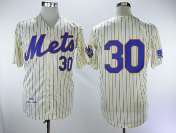 Nolan Ryan New York Mets cream Throwback jersey