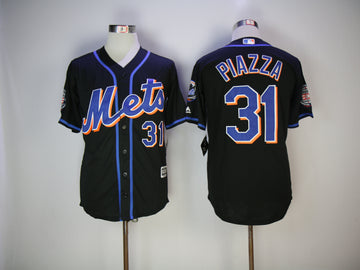 Mike Piazza New York Mets black jersey