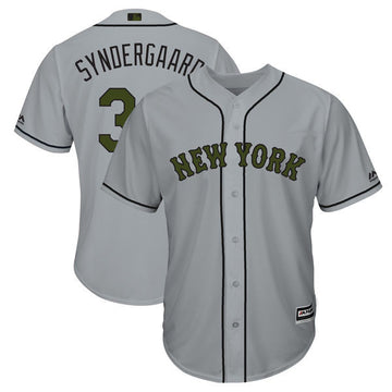 Noah Syndergaard New York Mets gray jersey