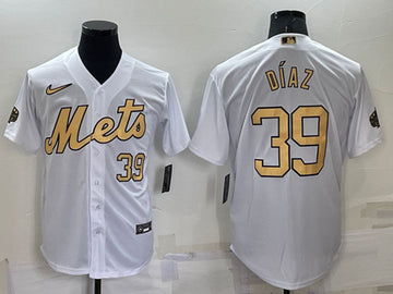 Edwin Díaz New York Mets white All-Star jersey