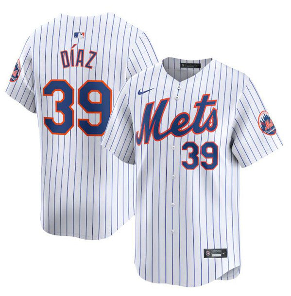 Edwin Diaz New York Mets white Limited jersey