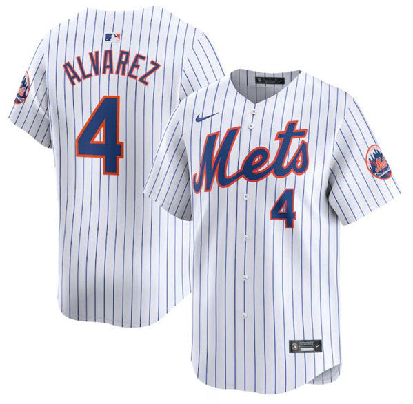 Francisco Alvarez New York Mets white Limited jersey