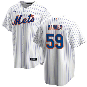 Sean Manaea New York Mets white jersey