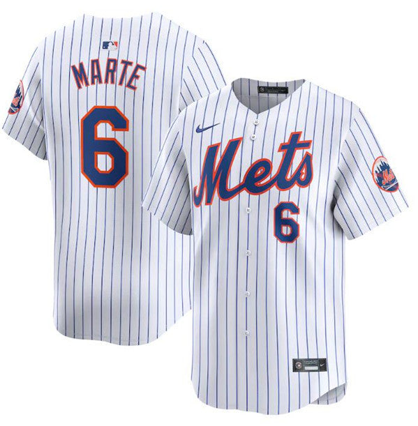 Starling Marte New York Mets white Limited jersey