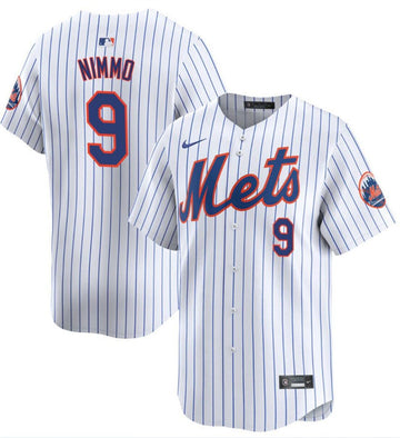 Brandon Nimmo New York Mets white Limited jersey