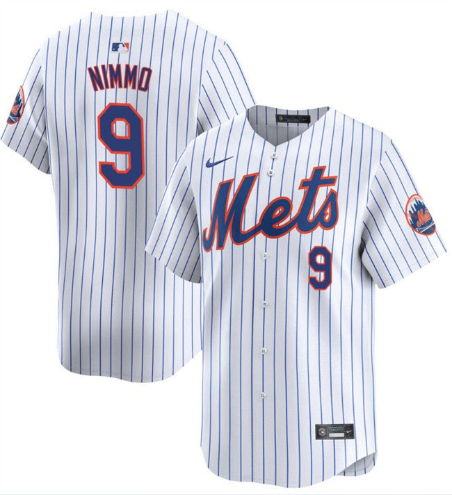 Brandon Nimmo New York Mets white Limited jersey