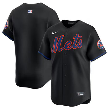 Custom New York Mets black Limited jersey