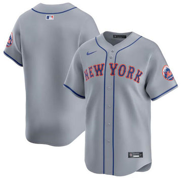 Custom New York Mets gray Limited jersey
