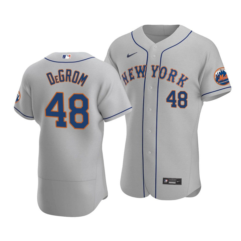 Jacob deGrom New York Mets grey jersey