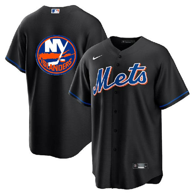 Islanders New York Mets black jersey