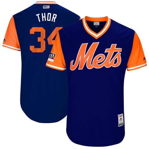 Noah Syndergaard Little League World Series Weekend Majestic New York Mets royal jersey