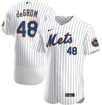 Jacob deGrom New York Mets white jersey