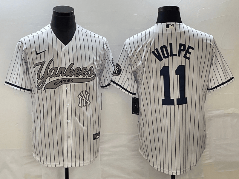 Anthony Volpe New York Yankees white jersey