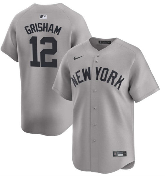 Trent Grisham New York Yankees gray Limited jersey