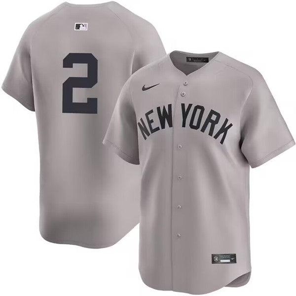 Derek Jeter New York Yankees gray Limited jersey
