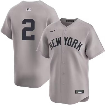 Derek Jeter New York Yankees gray Limited jersey
