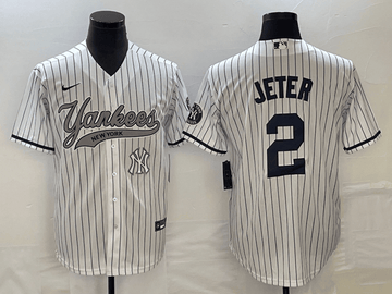 Derek Jeter New York Yankees white jersey