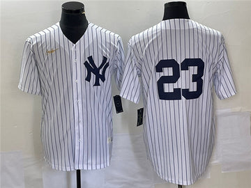 Don Mattingly New York Yankees white jersey