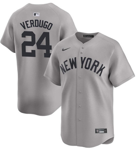 Alex Verdugo New York Yankees gray Limited jersey