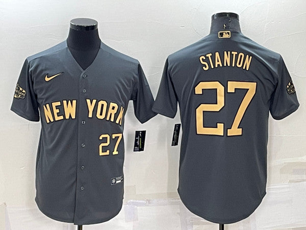 Giancarlo Stanton New York Yankees charcoal All-Star jersey