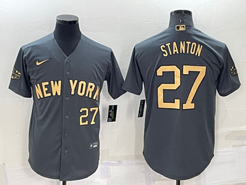 Giancarlo Stanton New York Yankees charcoal All-Star jersey
