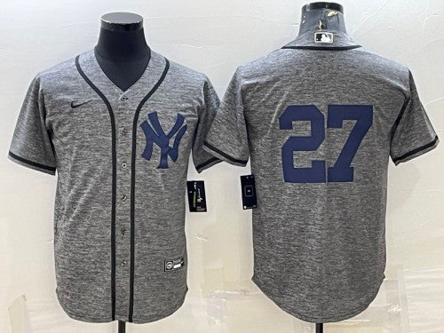 Giancarlo Stanton New York Yankees gray jersey