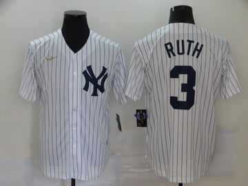 Babe Ruth New New York Yankees white Throwback jersey